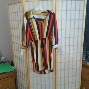 Dress multicolor 3/4sleeve